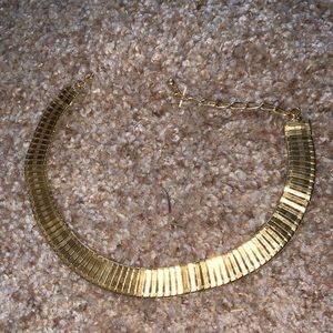 Gold choker necklace